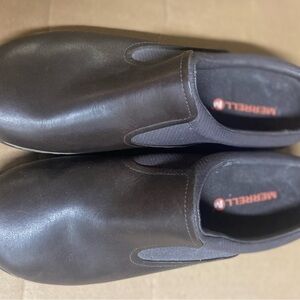 Merrell Dark Brown Leather Slip-Ons